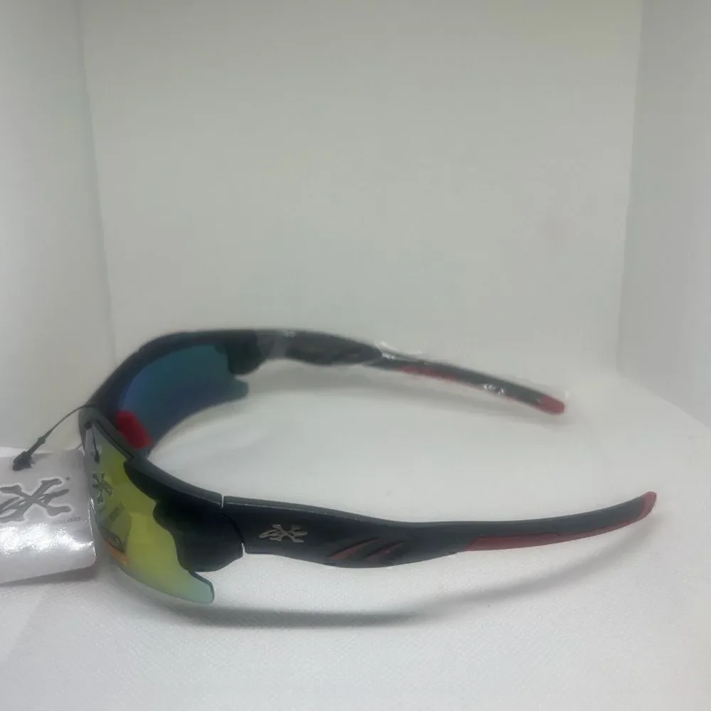 X-Loop Wrap Semi-Rimless Mens Shades Sunglasses